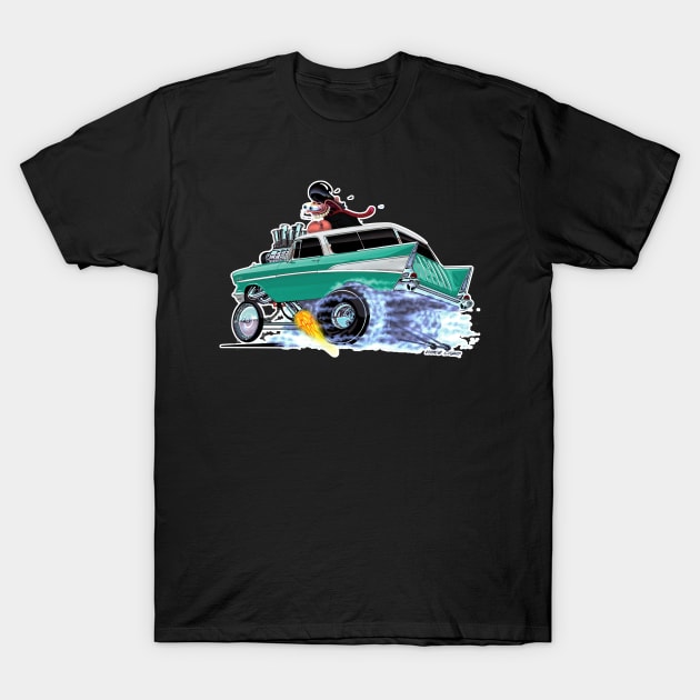 GREAZY 1957 Nomad aqua T-Shirt by vincecrain